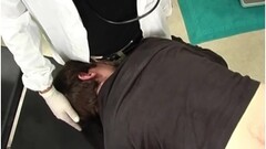 Horny stud welcomes doctor's huge throbbing boner in ass Thumb