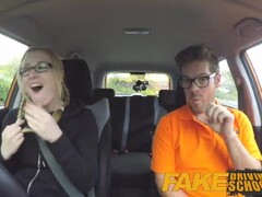 Fake Driving School half Asian tiny student fucks for free lessons Thumb