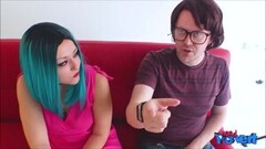 Sexy Busty Maeve Winters Deep Throating Nerd Cock Thumb