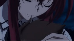 Rias gives Issei a boob hug Thumb