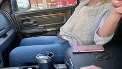 Petite Babe Squirts in Car and Wears Remote Control Vibrator in Public at Target Thumb