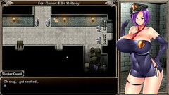 Karryn&#039_s Prison [RPG Hentai game] Ep.1 The new warden help the guard to jerk off on the floor Thumb